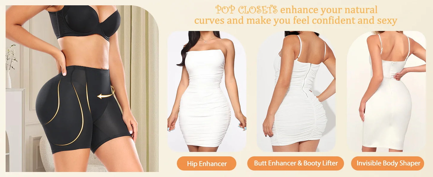 Butt Lifter Shapewear Shorts Women Fake Booty Hip Enhancer Body Shaper Waist Trainer Belly Control Panties Body Shapewear Fajas