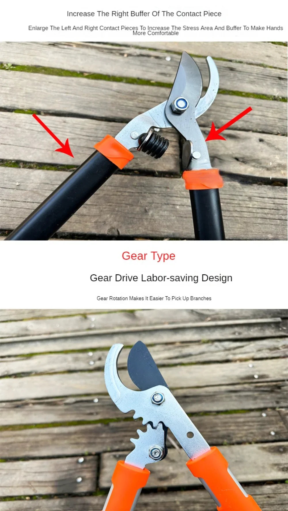 Garden Pruner Pruning Shears Scissors Pliers Tree Branch Cut Cutter Landscaping Bonsai Gardening Professional Tools