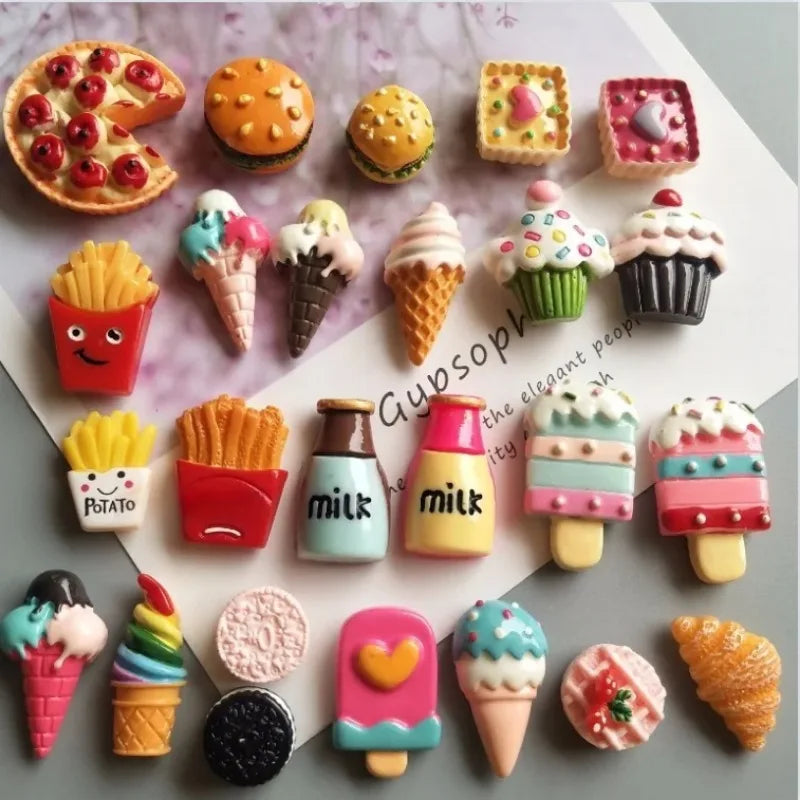 10Pcs Mini Food Snack Refrigerator Magnet Home Decor Small Magnet Gift Gift