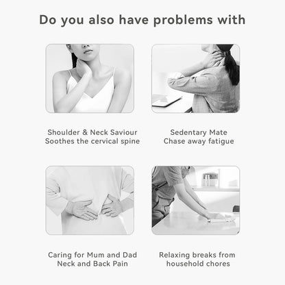 Back massager Electrothermal kneading finger pressure shoulder neck lumbar massage cushion Home office chair Halloween gift
