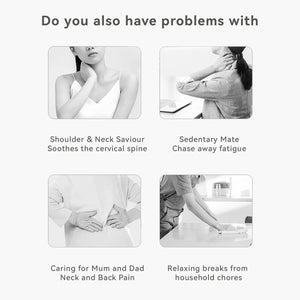 Back massager Electrothermal kneading finger pressure shoulder neck lumbar massage cushion Home office chair Halloween gift