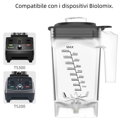 BioloMix Digital BPA FREE 2L Automatic Professional Blender, Juicer Food Processor Ice Smoothies Fruit, FREE GIFT 600ml dry jar