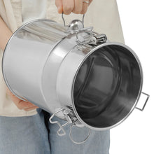 Load image into Gallery viewer, 201 Stainless Steel Milk Can Wear-Resistant Sealed Barrel Large Capacity for Breakfast Restaurant and Milk Shop Easy to Clean
