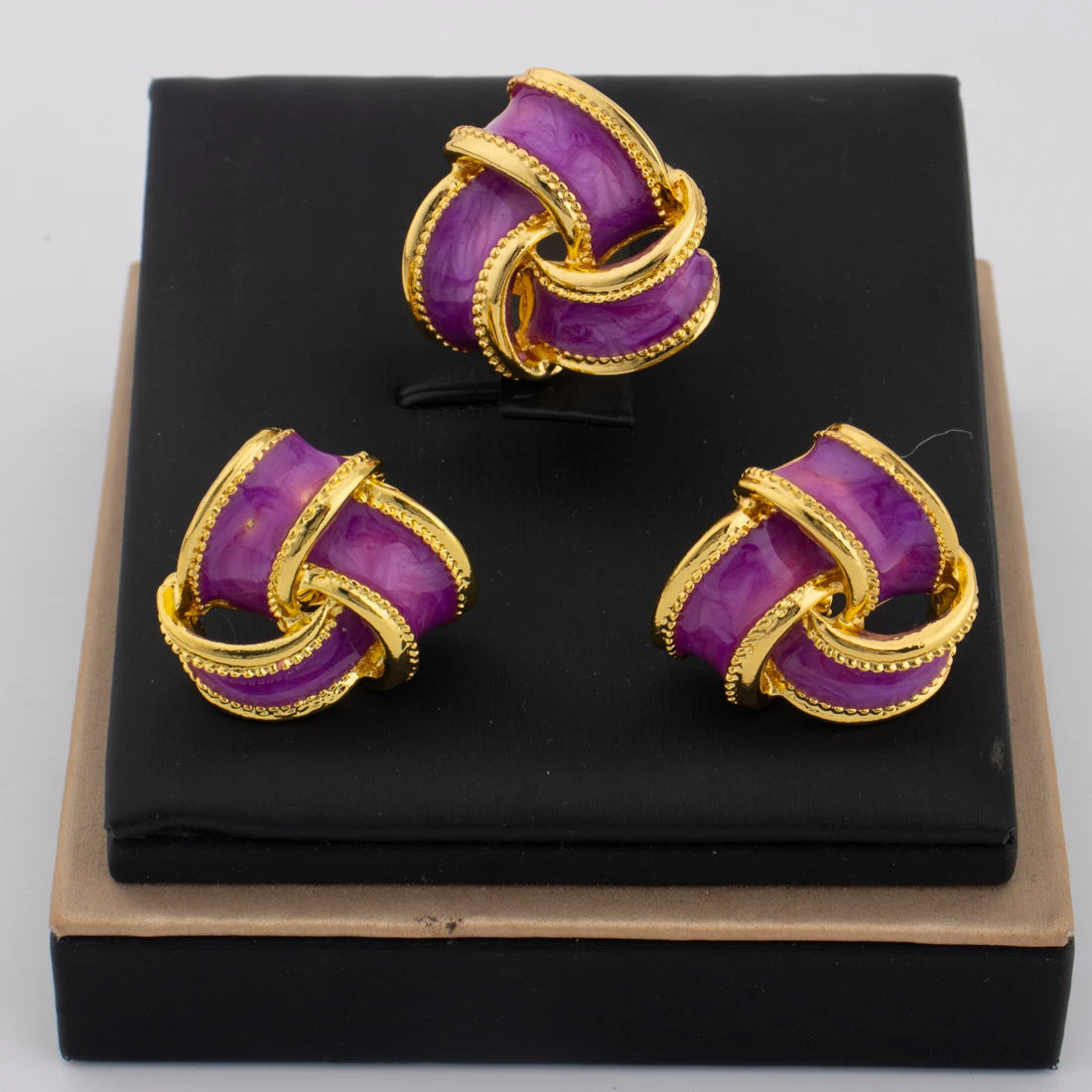 Unique Earrings Ring Simple Fashion Personality Creative Jewelry for Women Wedding Birthday Anniversary Party Daily Wearing