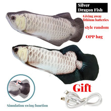 Load image into Gallery viewer, Electric Cat Toy Fish Pet Cat Toys Simulation Fish Swing Kitten Dance Fish Toy Funny Cats Chewing Playing Supplies USB Charging
