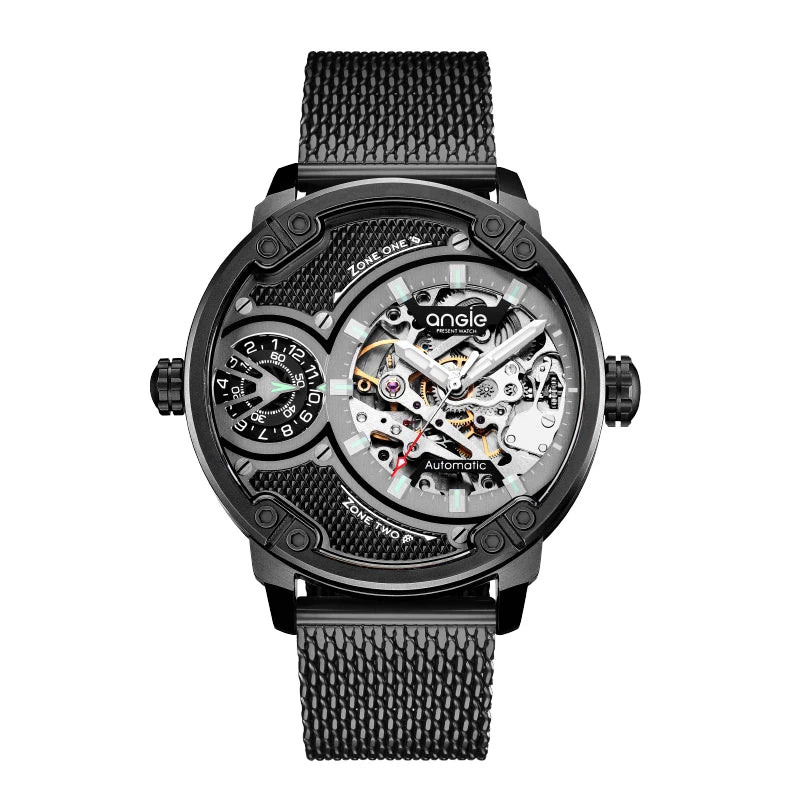 Mens Mechanical Watches Colorful Automatic Watch for Men Luxury Brand Stainless Steel Waterproof Man Wristwatches Reloj Hombre