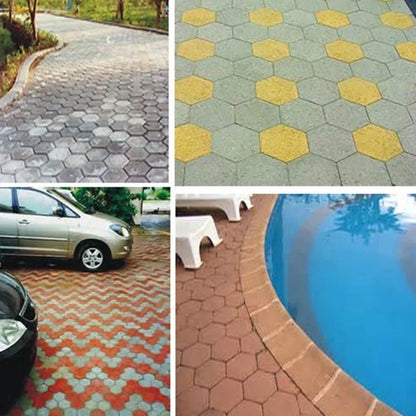 Garden Mold Walk Pavement Reusable DIY Manually Paving Cement Brick Stone Road Concrete Molds Manually Paving Patio Molds