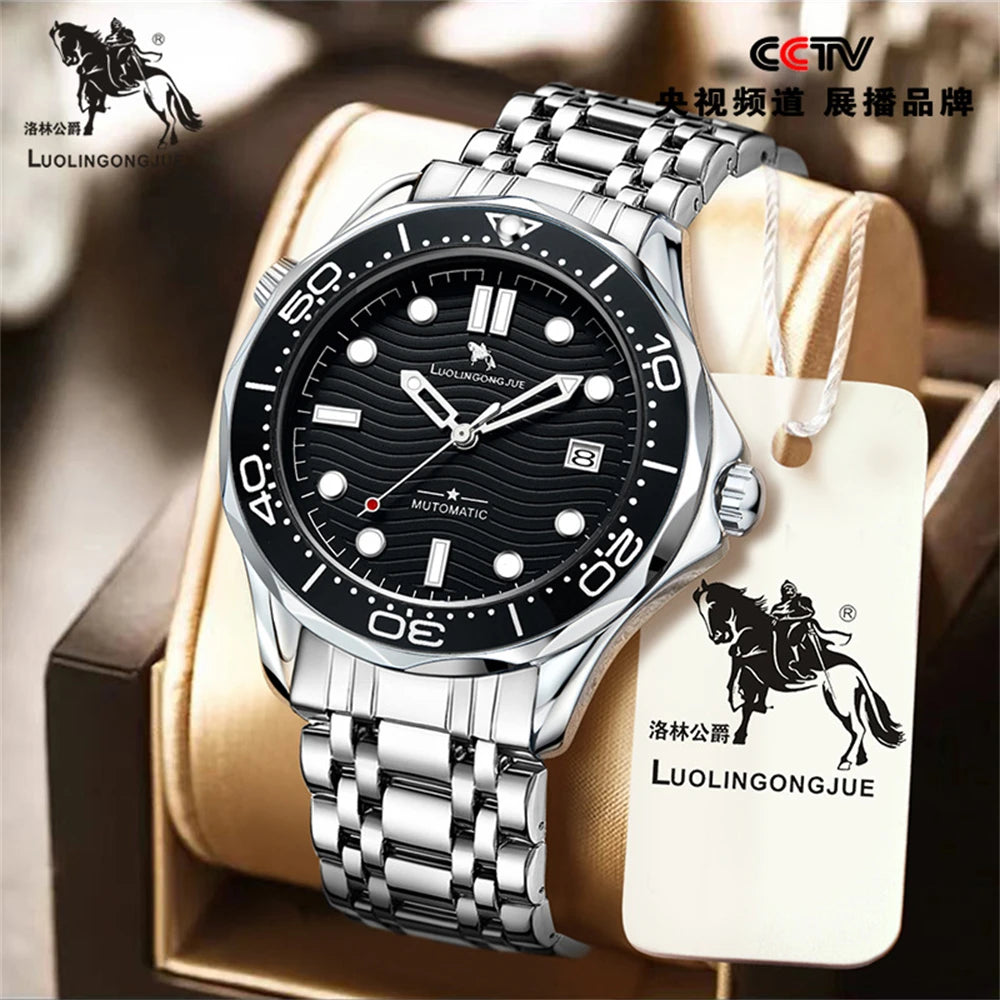 Men's Luxury Brand Business Sport Automatic Mechanical Watches 2025 MM300 NH35 Steel Waterproof Watch For Men WristWatches Clock