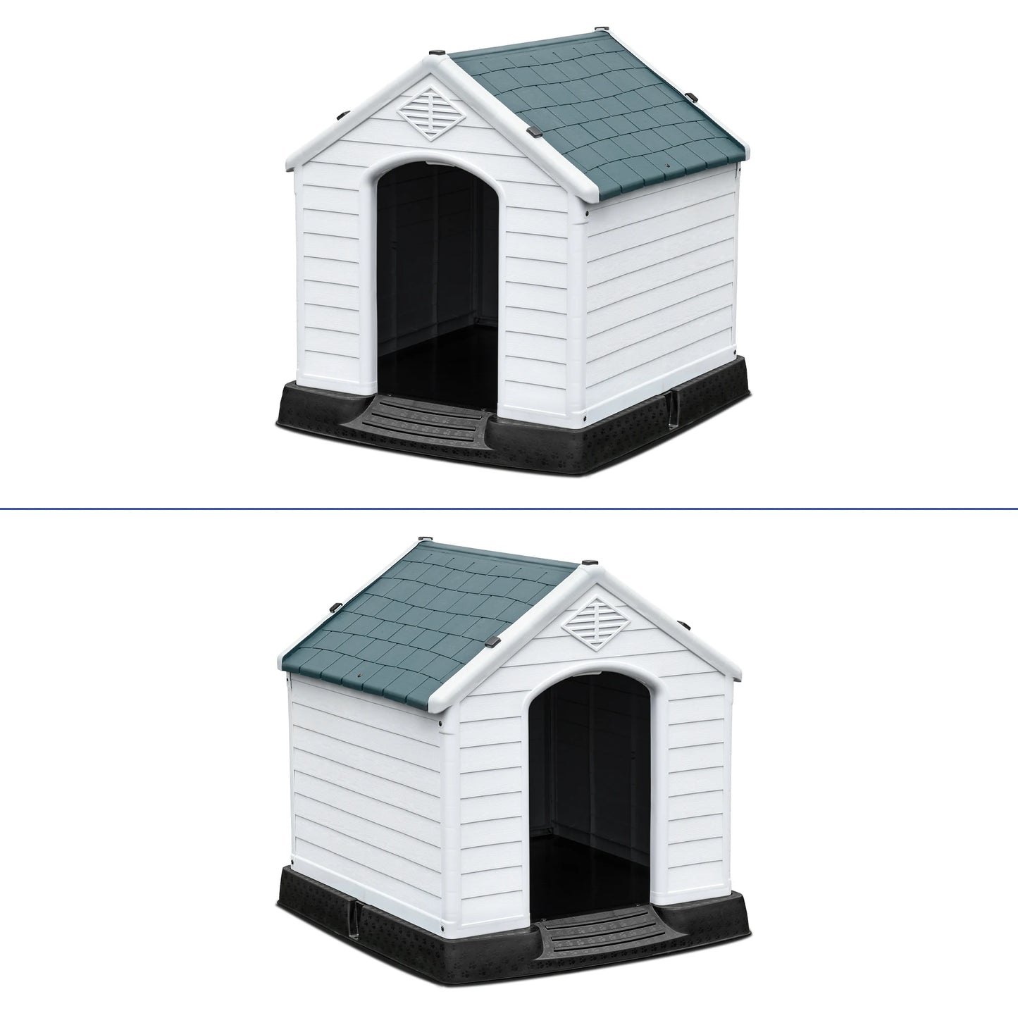 New All-Weather Large Dog House Shelter Easy to Assemble Perfect for Backyards