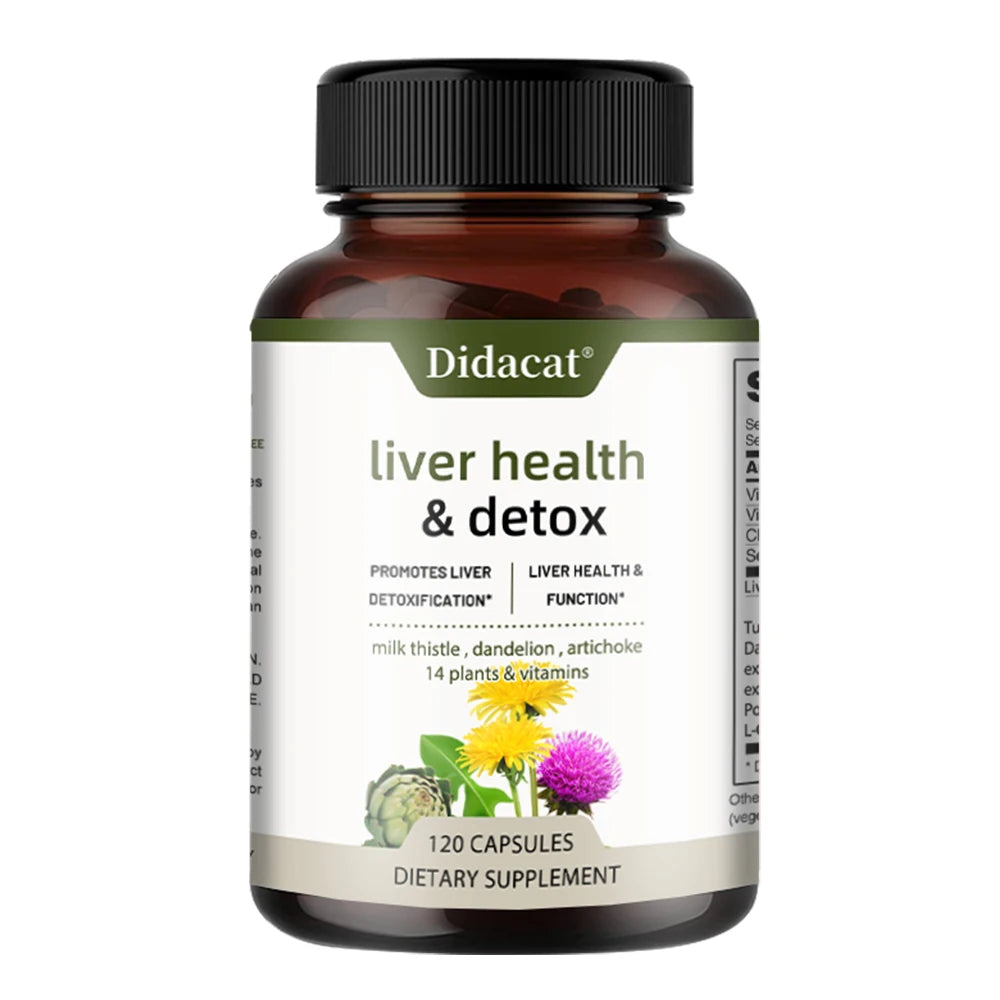 Liver Health Support Supplement - Liver Cleanse Detox & Repair Formula - Milk Thistle, Artichoke & Dandelion Root Extracts