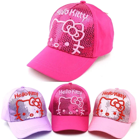 Hello Kitty Children Hat Gifts for Girls Baseball Cap Peaked Cap Sanrio Shading Sun Protection Summer Thin Section Cute Baby Hat