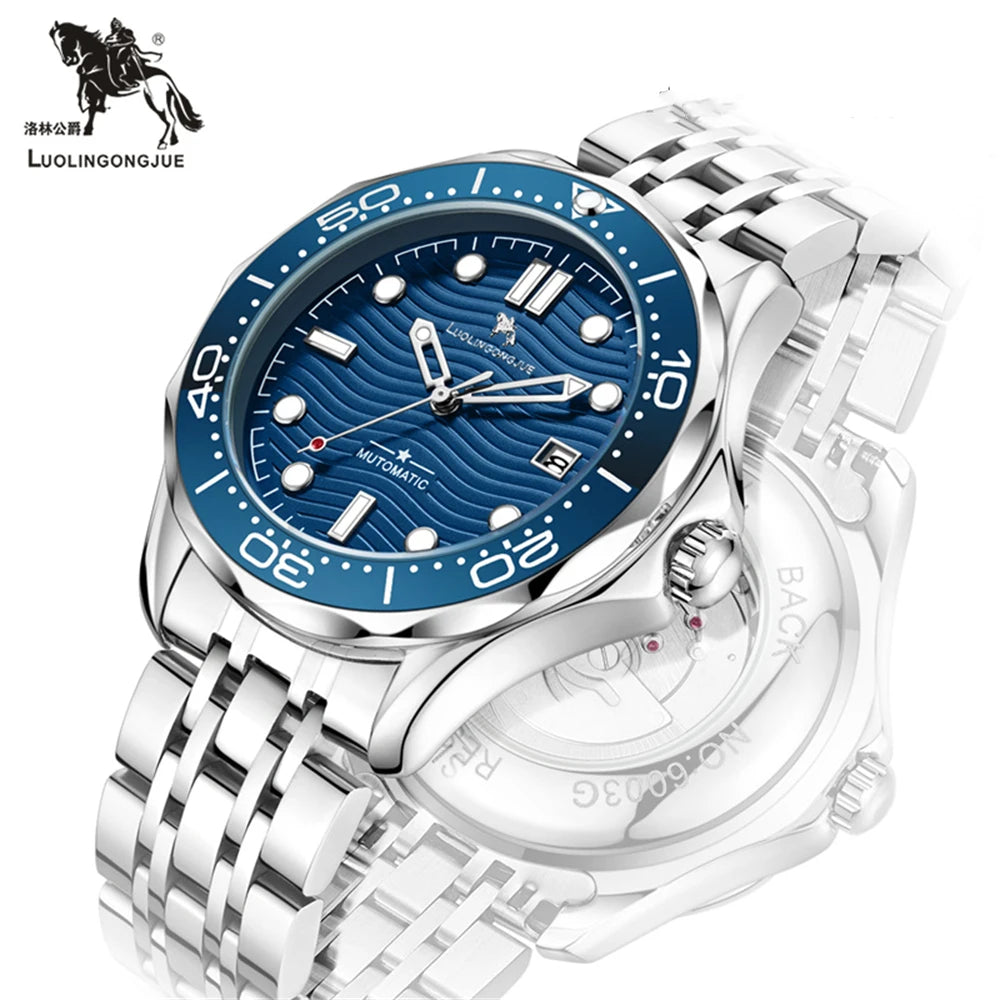 Men's Luxury Brand Business Sport Automatic Mechanical Watches 2025 MM300 NH35 Steel Waterproof Watch For Men WristWatches Clock