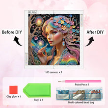 Load image into Gallery viewer, DIY Beautiful lady Diamond Art Painting Kits,Diamond Dots Art Paintings for Beginners and adults for Home Wall Decorate Gifts
