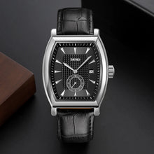 Load image into Gallery viewer, SKMEI relogio masculino Top Brand Luxury Genuine Leather Strap Business Mens Watches Waterproof Quartz Date Time Wristwatches
