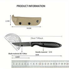 Load image into Gallery viewer, 2 Styles ES-AGK-ES Washed Graphite Grey Flax Straight Knives Outdoor Camping Hiking Climbing Non Slip Knife Mountaineering EDC
