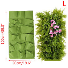 Load image into Gallery viewer, Green Vertical Hanging Garden Planter Flower Pots Bag Wall Mount Hanging
