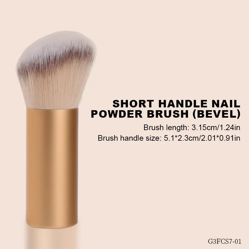Nails Brush 3.15CM 3.6CM Popular Round Small Flower Nail Paint Gel Make Up Dust Cleaning Nail Art Dust Powder Remover Dust Brush