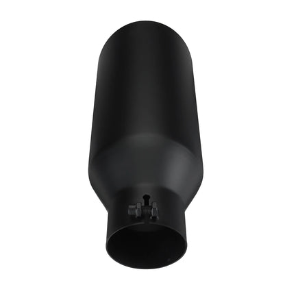 Universal Exhaust Tip 3inch Inlet 5inch Outlet 12inch Length Tailpipe Anti-Corrosive Car Straight Exhaust Tail Throat Tail Pipe