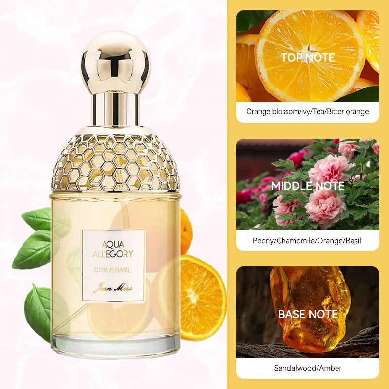 Original brand perfume Flower Language Women's perfume has a fresh, natural and long-lasting floral and fruity scent.