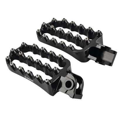 NICECNC Motorcycle Footpegs Set with Bolts Aluminum Stainless Steel for KTM 690 Enduro/R 2008-2023 4.21" x 2.44"