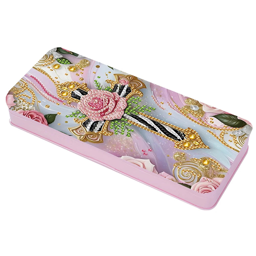 21 New Diamond Painting Pencil Case Art Pen Holder Aesthetic Diamond Painting Stationery Case As a Gift for School Children