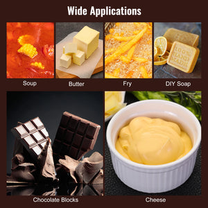 VEVOR Electric Fondue Pot Set for Cheese & Chocolate 3 Quart Chocolate Melting Stainless Steel Fondue with Temperature Control