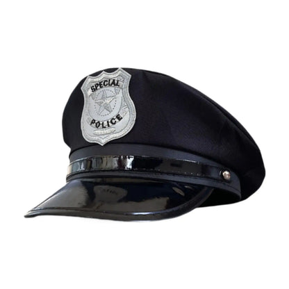 Kids Police Hat Toy Decorative Police Cop Fancy Dress up for Birthday Gifts