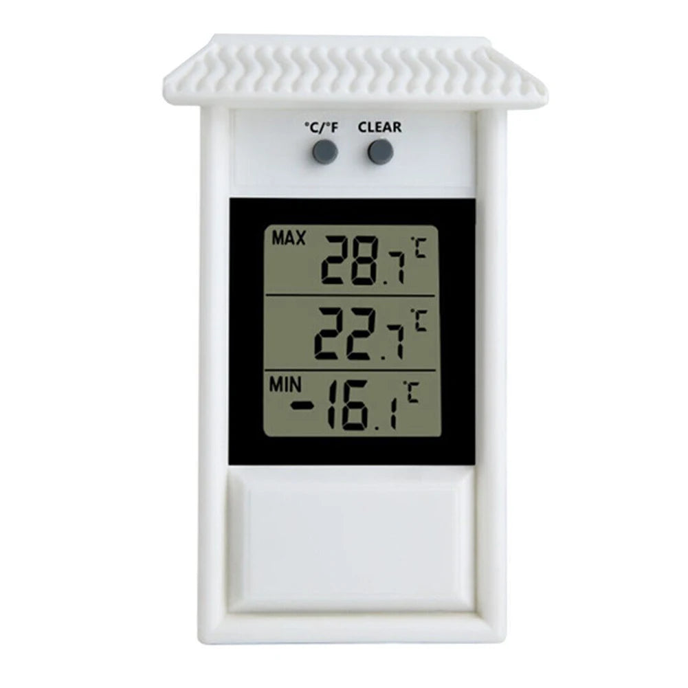 Garden Waterproof Thermometer Digital Thermometer Display Max Min Greenhouse Thermometer Garden Indoor Outdoor Wall Room