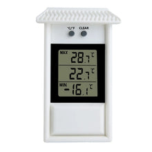 Load image into Gallery viewer, Garden Waterproof Thermometer Digital Thermometer Display Max Min Greenhouse Thermometer Garden Indoor Outdoor Wall Room
