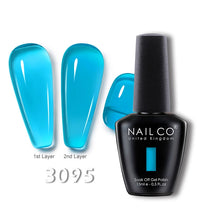Load image into Gallery viewer, NAILCO 15ml Transparent Nude Color Series Jelly Gel Nail Polish Pink Red Nails Art Manicure Gel Varnishes Gellack Design Lacquer
