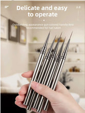 Load image into Gallery viewer, Nails Art Liner Brushes Elongated Lines Striping Drawing Painting 6/9/12/15/18/25mm Nail Design Pen Professional Manicure Tool
