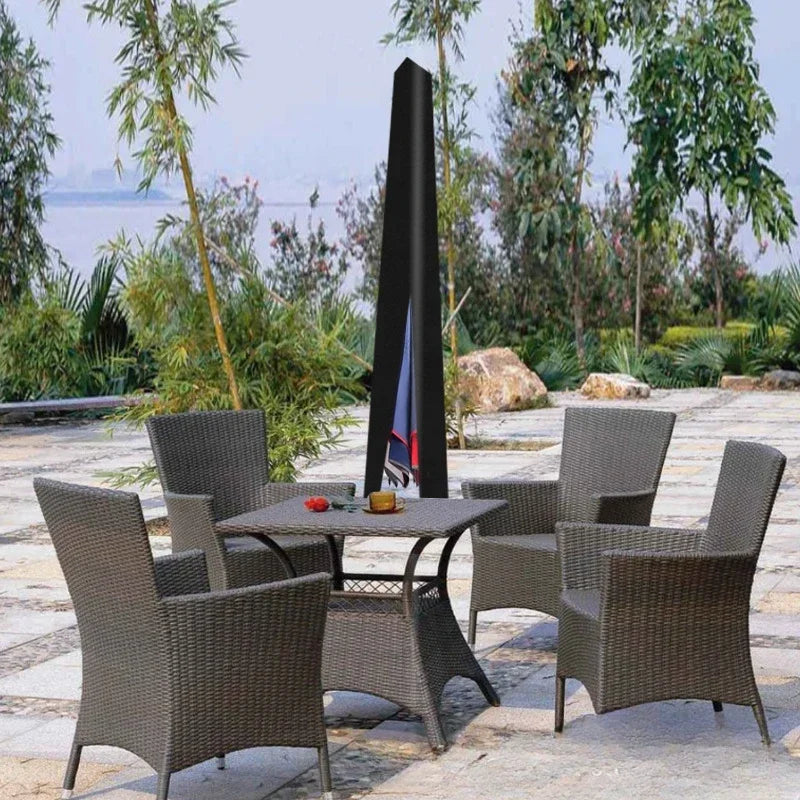 Oxford Outdoor Patio Straight Parasol Cover Waterproof Parasol Protective Cover UV-Anti Windproof Garden Umbrella Cover