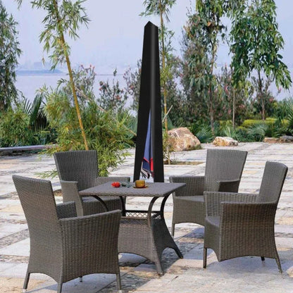 Oxford Outdoor Patio Straight Parasol Cover Waterproof Parasol Protective Cover UV-Anti Windproof Garden Umbrella Cover