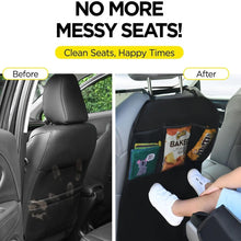 Load image into Gallery viewer, Car rear seat cover with 3 pocket storage pockets, waterproof seat protector, car seatback protector, dirt and scratch resistant
