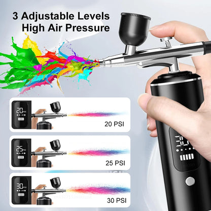 Nails Art Painting Airbrush With Compressor For Cake Decoration Makeup Manicure Nail Airbrush Portable Varnish Paint Sprayer Gun