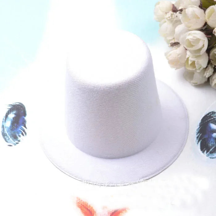 13cm Top Hat Children Hats Boy Girl Wedding Hen Party Festival Dance Cap DIY Craft Base Caps Stage Performance Prop Birthday