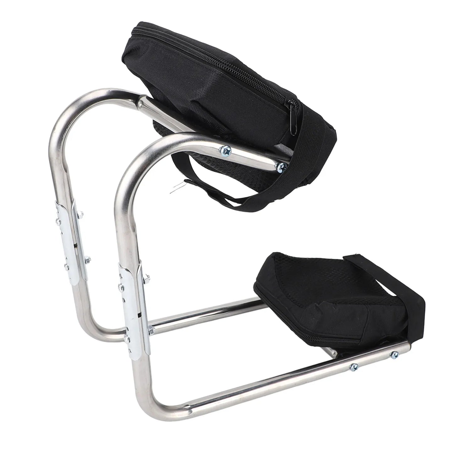 Garden Kneeler Seat Labor Saving Comfortable Garden Kneeling Seat Versatile Stainless Steel High Load Bearing for Farming