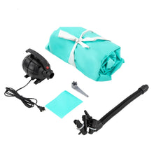Load image into Gallery viewer, Air Roller Gymnastics Barrel Back Handspring Trainer Yoga Training Inflatable Gymnastics Tumble Mats Foldable w/ Air Pump, Green
