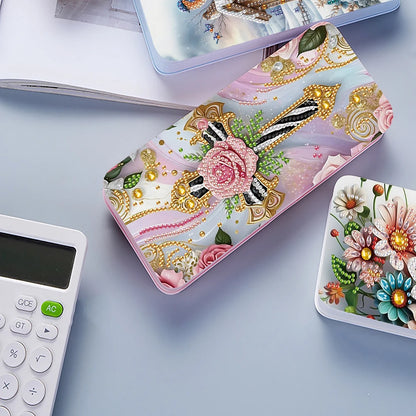 21 New Diamond Painting Pencil Case Art Pen Holder Aesthetic Diamond Painting Stationery Case As a Gift for School Children