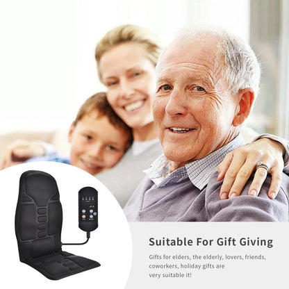 Back massager Electrothermal kneading finger pressure shoulder neck lumbar massage cushion Home office chair Halloween gift