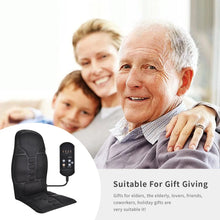 Load image into Gallery viewer, Back massager Electrothermal kneading finger pressure shoulder neck lumbar massage cushion Home office chair Halloween gift
