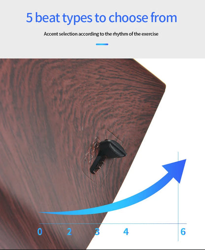 Mechanical Metronomes for Piano Guitar Violin Bass Drum and Other Musical Instruments, Loud Sound, High Precision(Wood Grain)