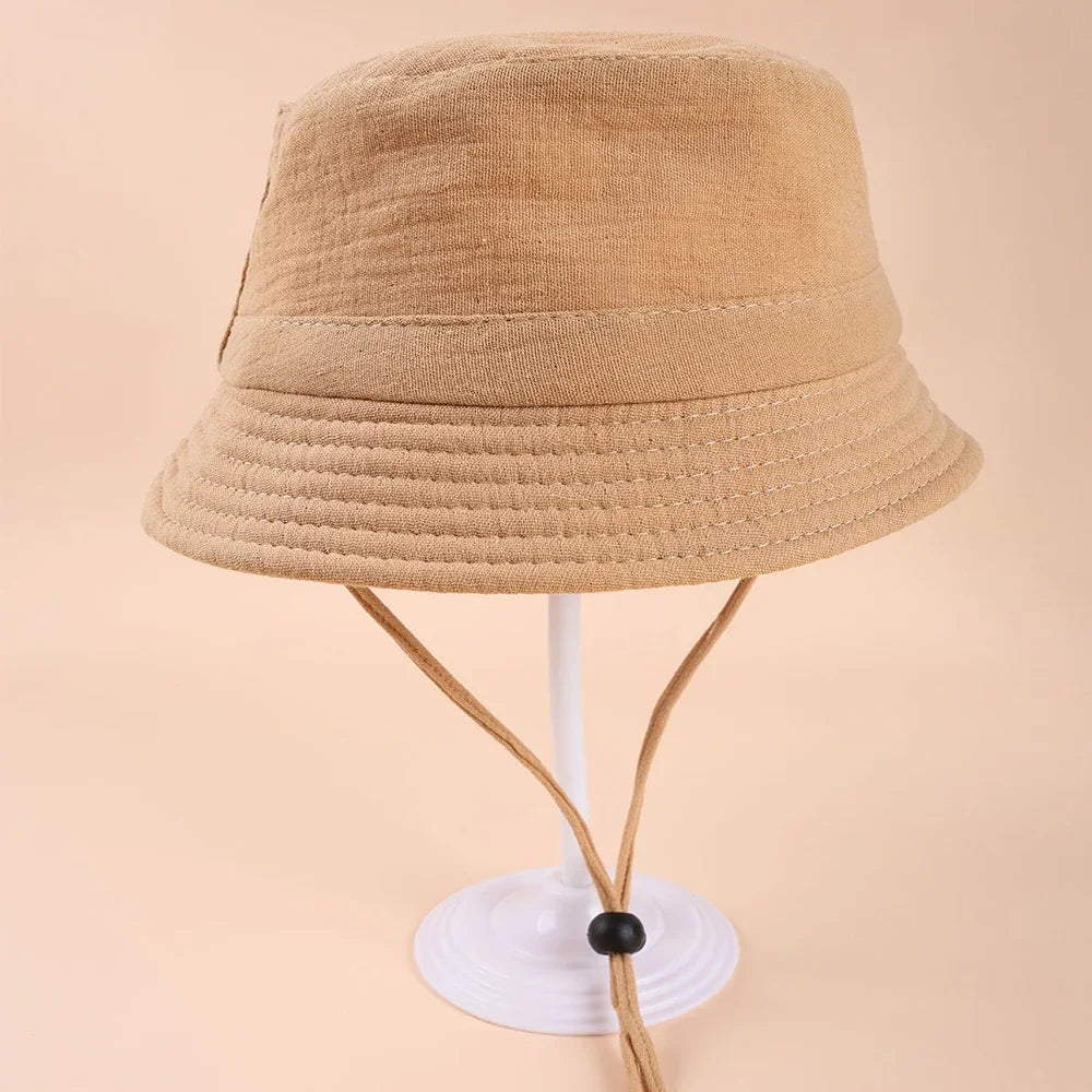 Baby Hat for Boys Girls Summer Panama Solid Color Beach Sun Hats Kids Breathable Toddler Sun Cap Children UV Protection Cap