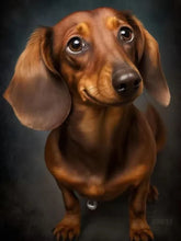 Load image into Gallery viewer, Dachshund 5D Diamond Painting Cute Pet Dog Art Mosaic Portrait DIY Diamond Embroidery Room Home Decor Art Rhinestones Handicraft
