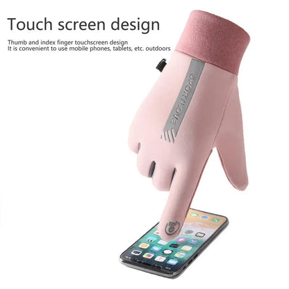 Winter Gloves Women Cycling Bike Thermal Cold Resistance Wind Waterproof Bicycle Warm Outdoor Running Skiing Mittens