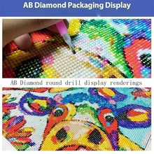 Load image into Gallery viewer, AB Diamond Cross Stitch Painted A bunch of colorful hydrangeas 5D DIY Diamond Embroidery Rhinestone Painting Diamond Painting
