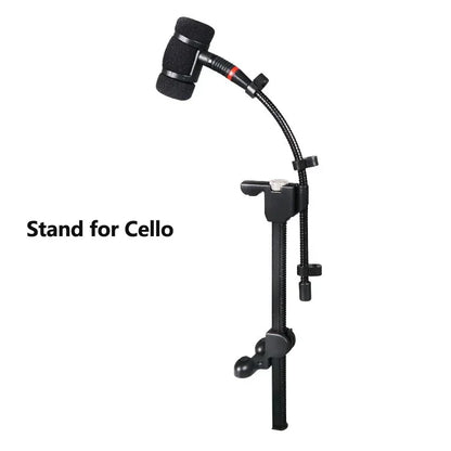 Instrument Microphone Clip Clamp for Violin Mandolin Cello and Wooden Guitar, Mic Stand Rackmount