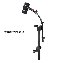 Load image into Gallery viewer, Instrument Microphone Clip Clamp for Violin Mandolin Cello and Wooden Guitar, Mic Stand Rackmount
