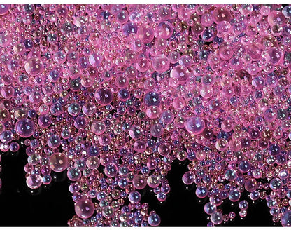 Nails Art Bubble Rhinestones Purple Yellow Pink Accessories Acrylic 3d Epoxy Resin Parts 1 Box Material Charms Wholesale