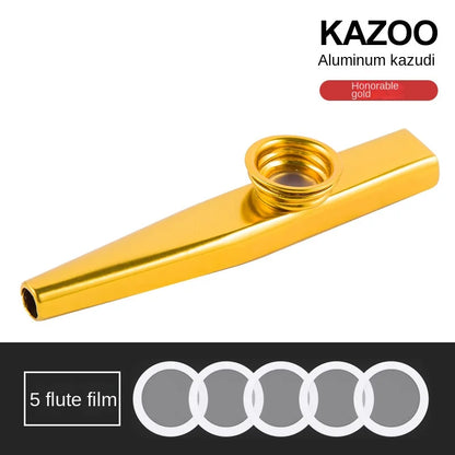 Lightweight Kazoo Aluminum Alloy Metal Fun Instrument Easy To Use for Music Lovers Professional Music Instrument Clarinete